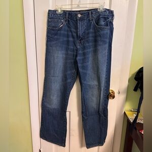 American Eagle Outfitters Dark Blue Straight Jeans